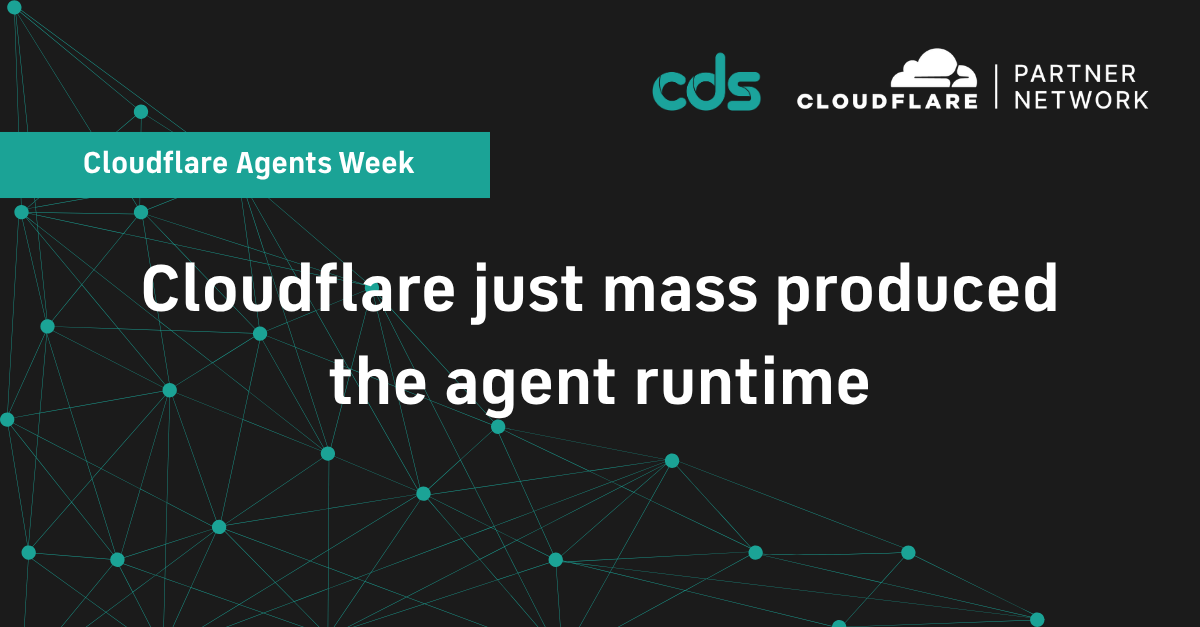Cloudflare just mass produced the agent runtime